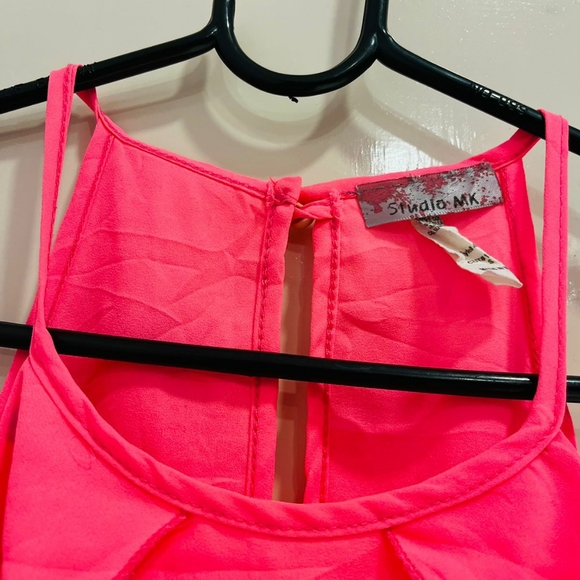 Neon pink halter neck top - Picture 12 of 15